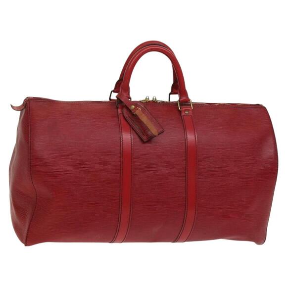 LOUIS VUITTON Epi Keepall 50 Boston Bag Red M42967 - Picture 1 of 16
